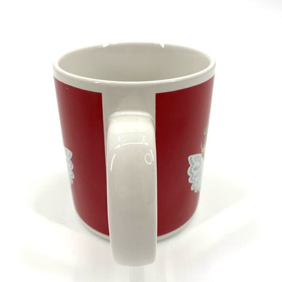 Vintage 1986 Enesco Morehead Ceramic Coffee Mug Christmas Holiday Angel Themed - Picture 4 of 8